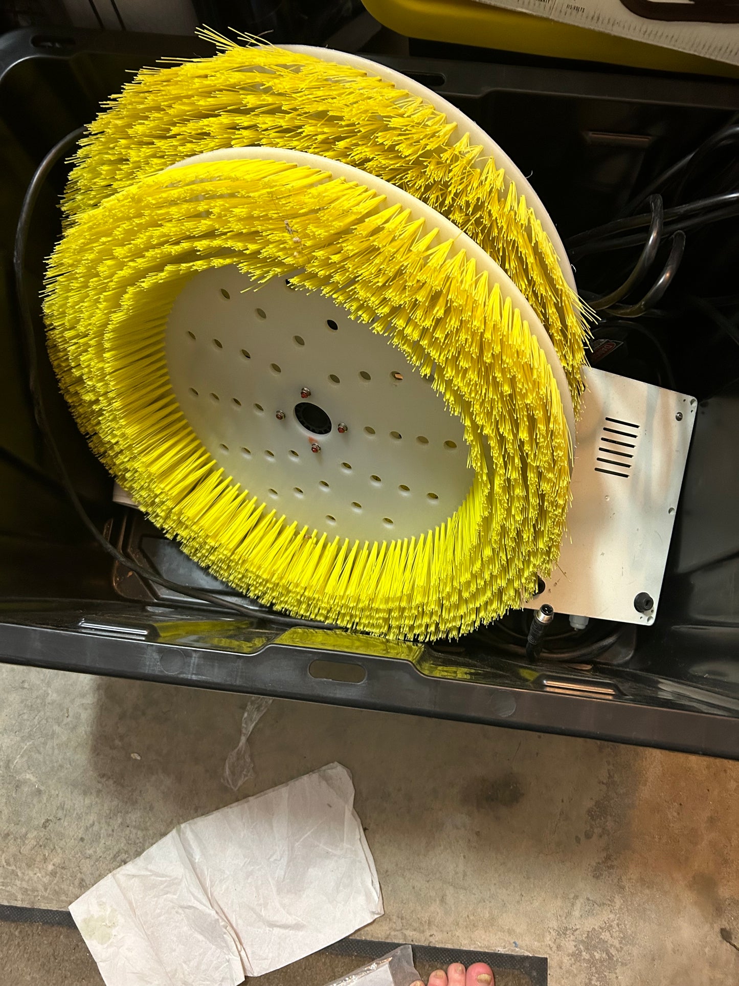 Solar Panel Cleaning Power Brush (double brushes)