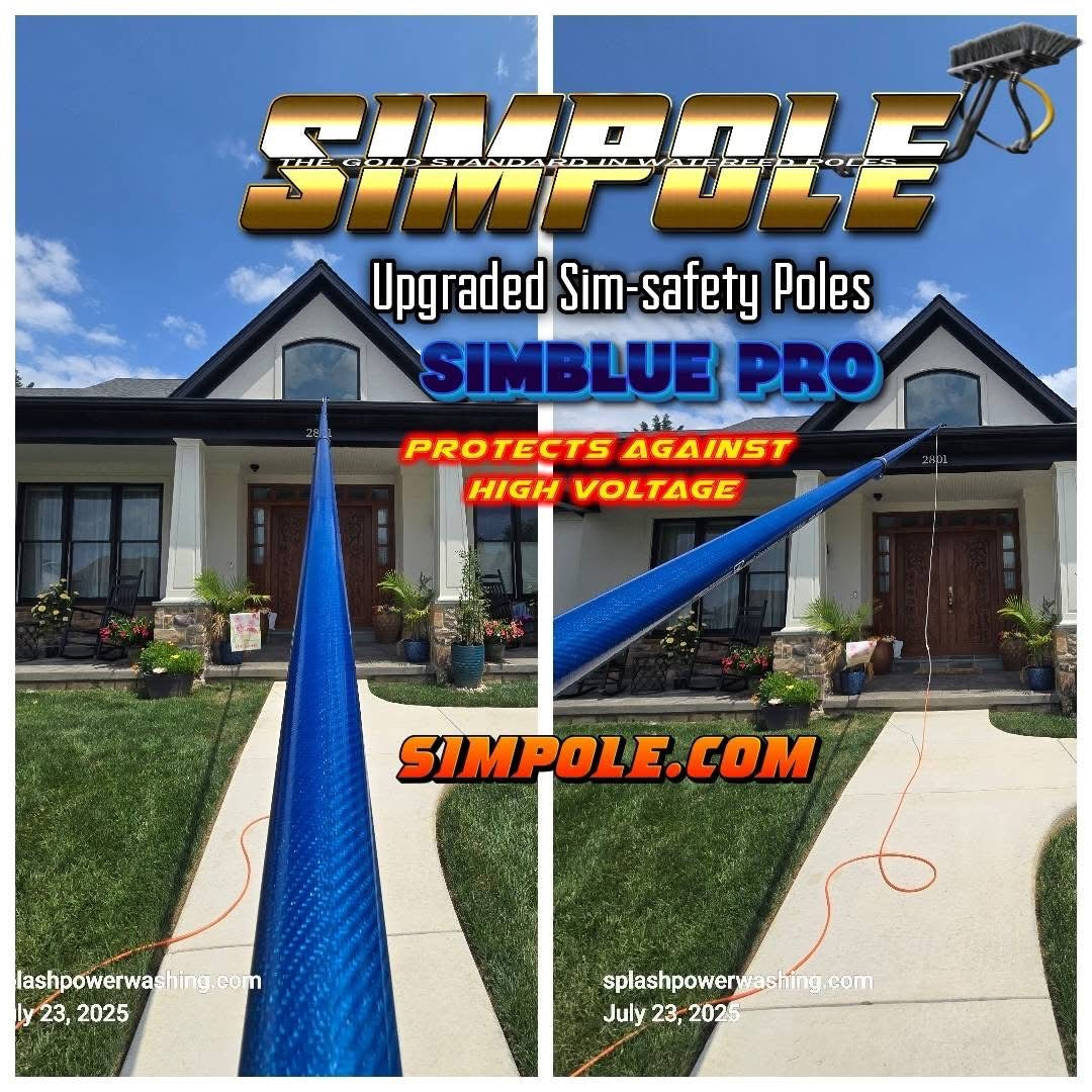 SimBlue Water Fed Pole 34' sale with 6 foot extenion $275 for 40 feet!